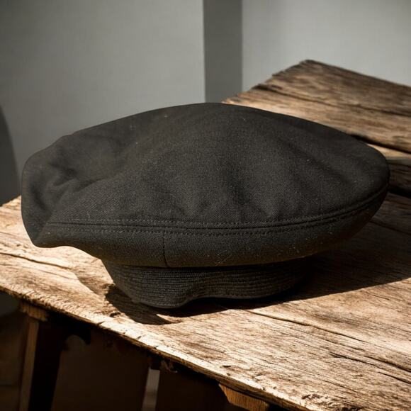 Vintage U.S. Military Garrison Cap Black 6 3/4 Berkshire DeLuxe Overseas Hat
